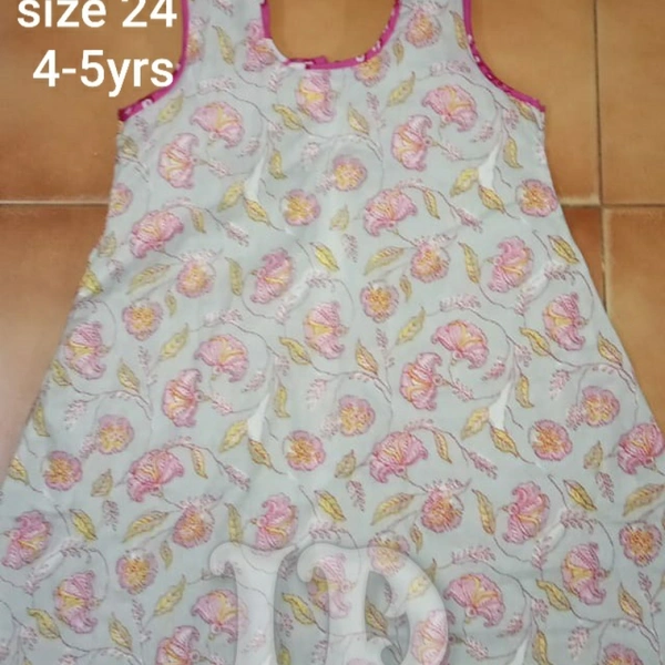 1063/cotton Aline Frocks - 4yr, green