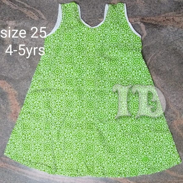 1063/cotton Aline Frocks - 4yr, green