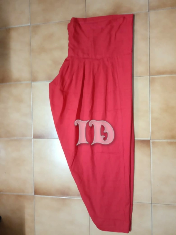 1077/ Plain Cotton Salwar Pants - black