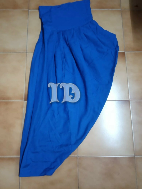 1078/cotton patiyala Pants - blue 
