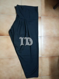 1078/cotton patiyala Pants - black