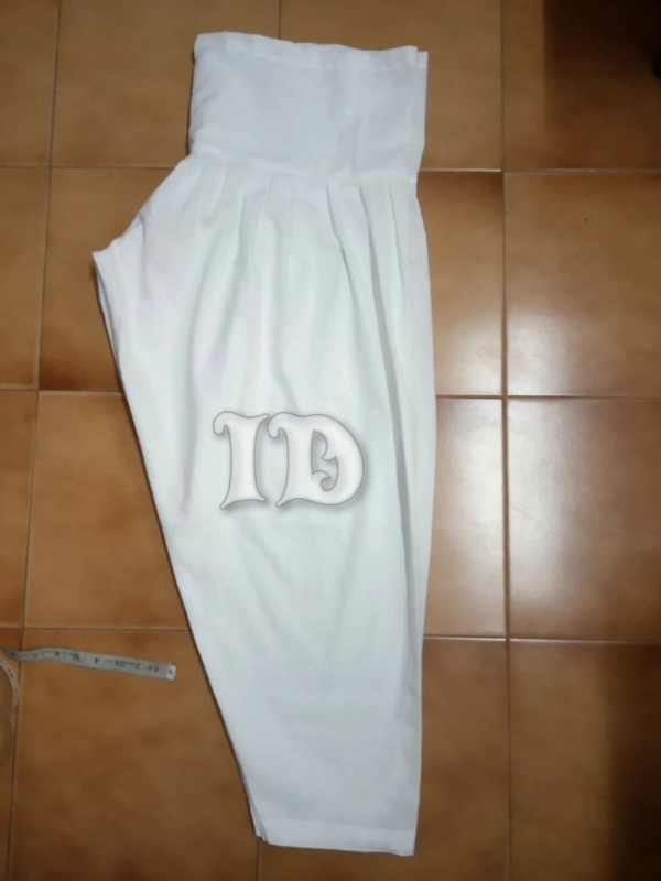 1078/cotton patiyala Pants - white 