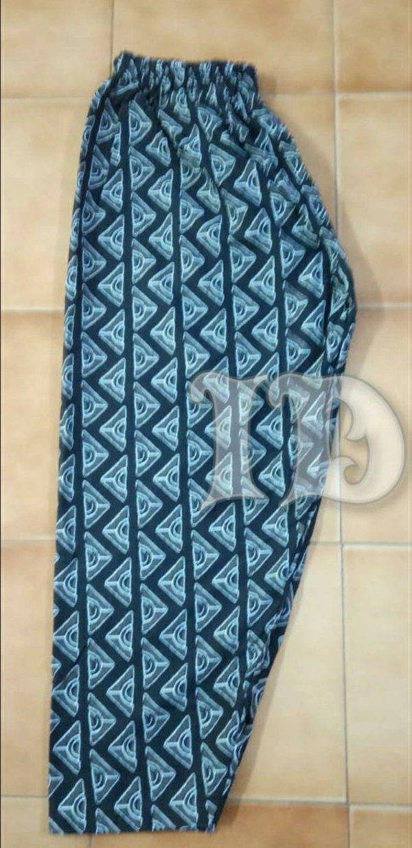 1079/casual Elastic Pants - yellow batik