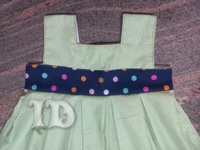 1097/polka Green Frock - 5yr