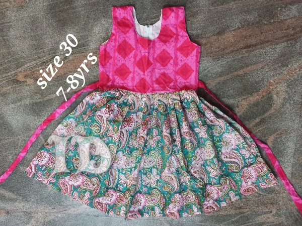 1093/ Soft Cotton Frock  - 7yr