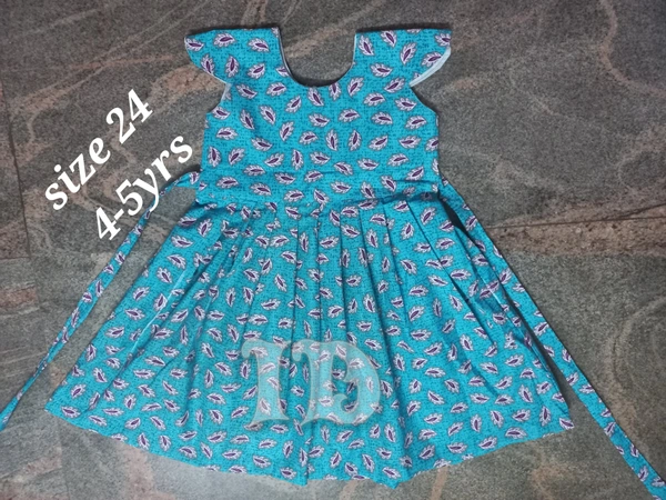 1107/thick Cotton frock  - 6yr