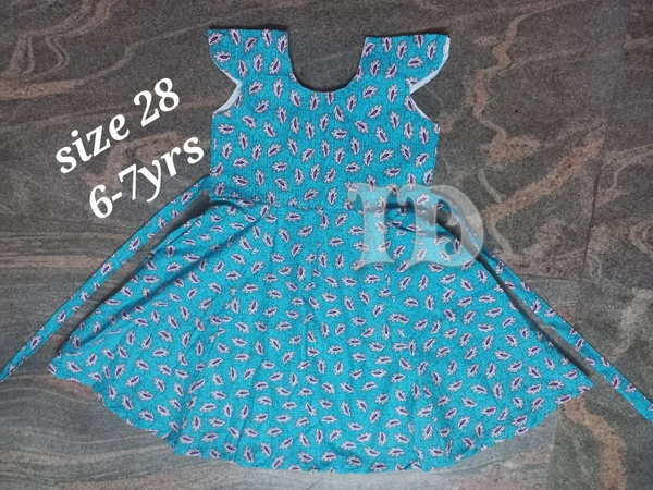 1107/thick Cotton frock  - 6yr