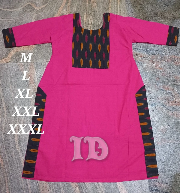 1118/South Cotton Pink Kurti  - M