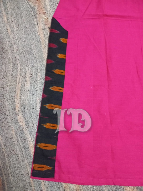 1118/South Cotton Pink Kurti  - M