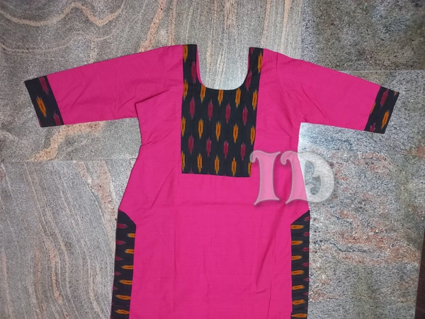1118/South Cotton Pink Kurti  - XL
