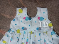 1119/iceblue Yoke Frock  - 2yr 