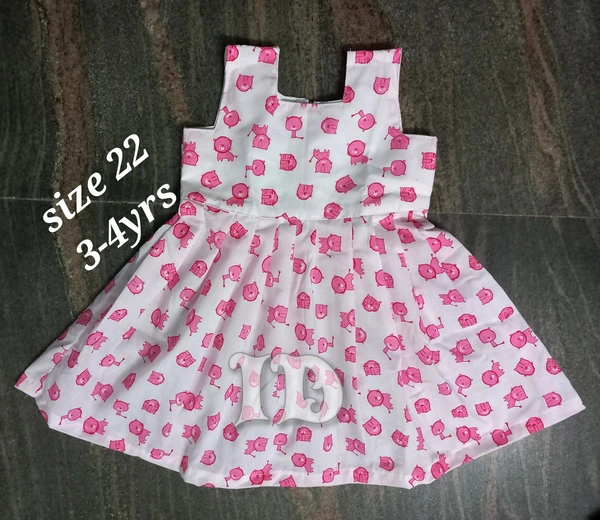 1122/soft Cotton Kitty Frock - 3yr