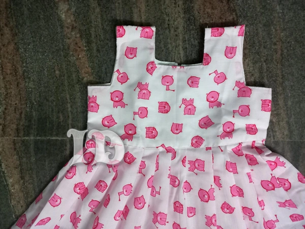 1122/soft Cotton Kitty Frock - 3yr
