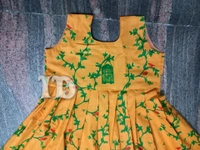 1127/yellow Soft Cotton Frock  - 2yr