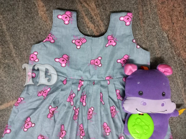 1133/soft Cotton Baby Frock  - 1yr