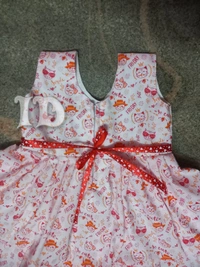 1135/soft Cotton Kitty Frock - 3yr