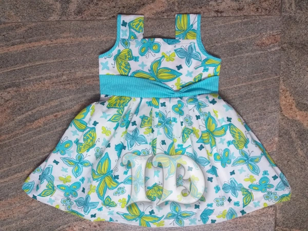 1138/soft Cotton Butterfly Frock -  5yr
