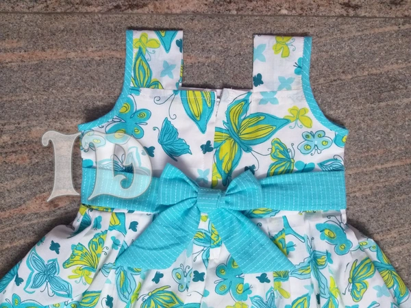 1138/soft Cotton Butterfly Frock -  5yr