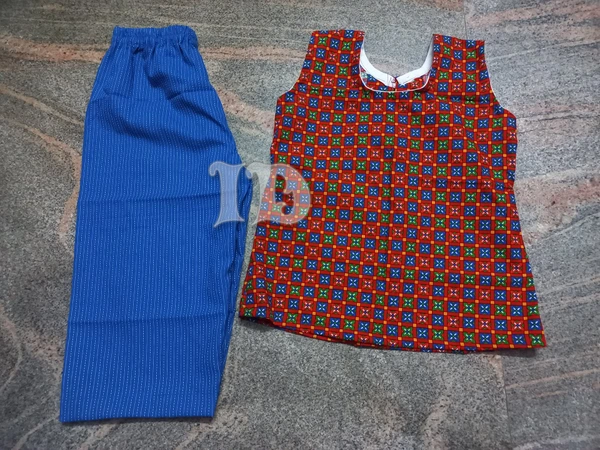 1143/cotton 3/4th Pant Top Set - 7yr