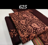 1144/soft Batik Salwar Set - Light Brown