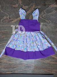 1148/poplin Cotton Frock  - 5yr