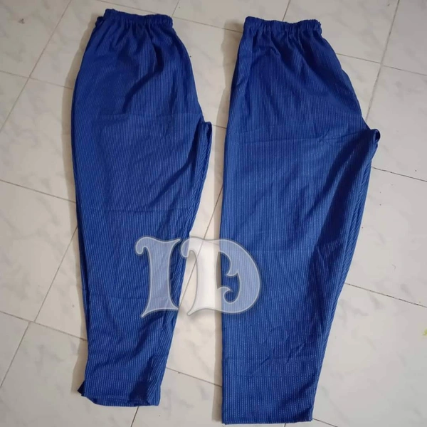 1164/plain Kantha Casual Pant - Royal Blue