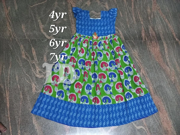 1167/kalamkari Full Frock - 5yr