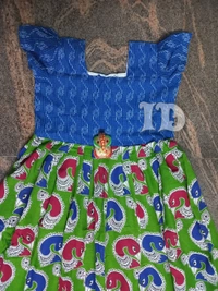 1167/kalamkari Full Frock - 5yr