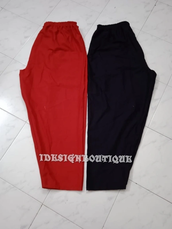 1172/plain Casual Pant - red