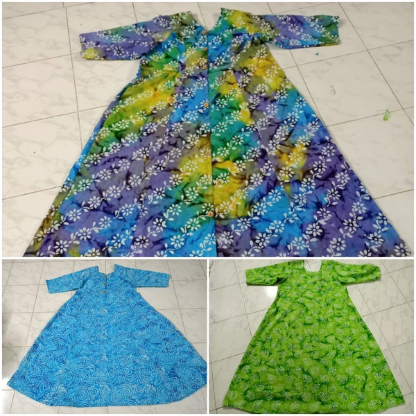 1179/Batik Anarakali Kurti - XXL