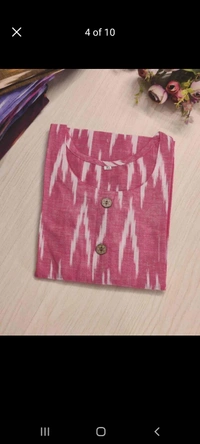 1180/slub Ikkat Kurti - 4XL
