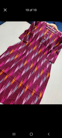 1180/slub Ikkat Kurti - 4XL