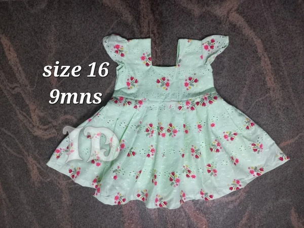1195/green Hakoba Frock - 9mns