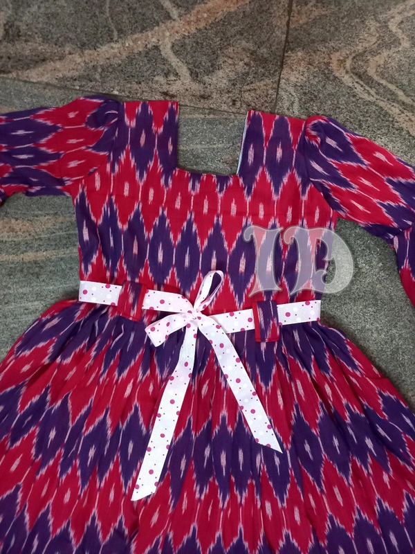 1199/ikkat Frock - 6yr