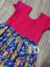 1201/kalamkari Full Frock - 7yr