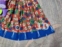 1203/Red Kalamkari Full Frock - 3yr
