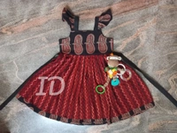 1212/ajrakh Frock - 4yr