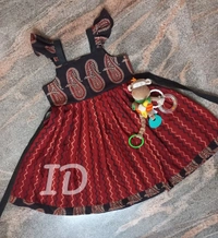 1212/ajrakh Frock - 4yr