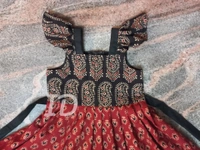 1212/ajrakh Frock - 4yr