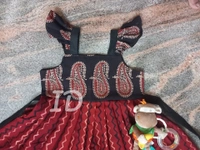 1212/ajrakh Frock - 7yr