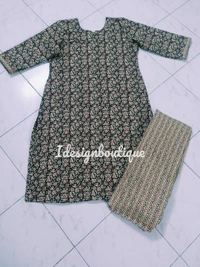1216/black Cotton Salwar Set - 3xl To 7xl