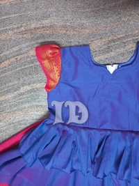 1218/blue Kalyani Cotton Frock  - 3yr