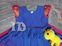 1218/blue Kalyani Cotton Frock  - 3yr