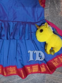 1218/blue Kalyani Cotton Frock  - 3yr