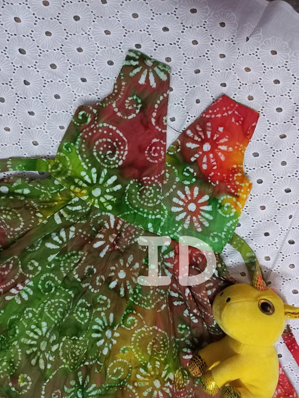 1227/batik Multi Frock - 6yr