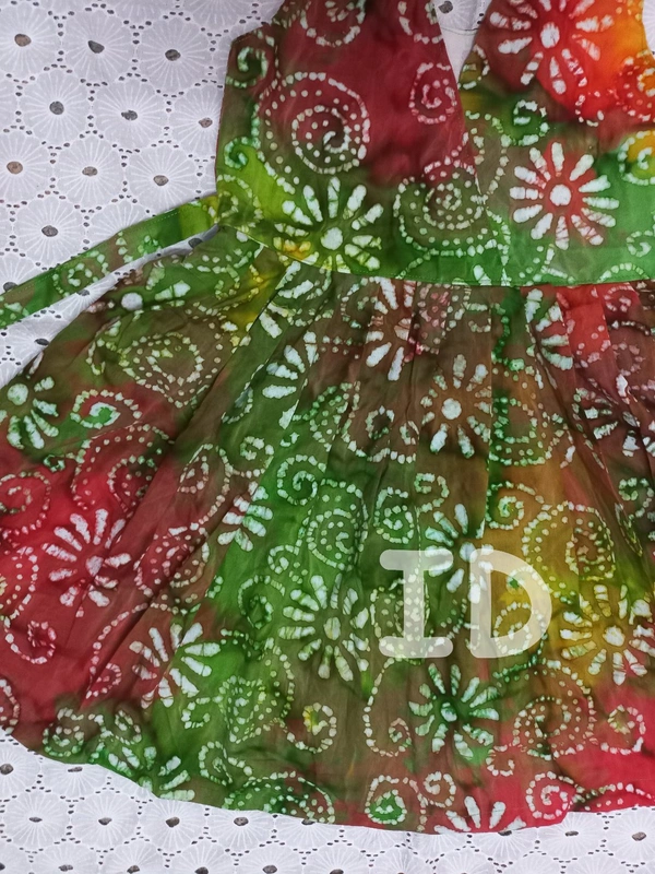 1227/batik Multi Frock - 6yr