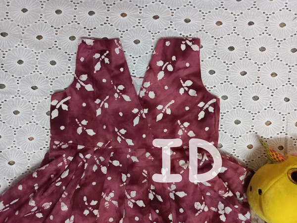 1228/merron Batik Frock - 2yr