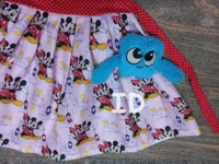1238/mickey Slub Frock - 4yr