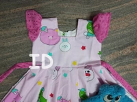 1240/pink Poplin Frock - 5yr