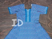 1246/blue Anarkali Kurti - Small, Pink